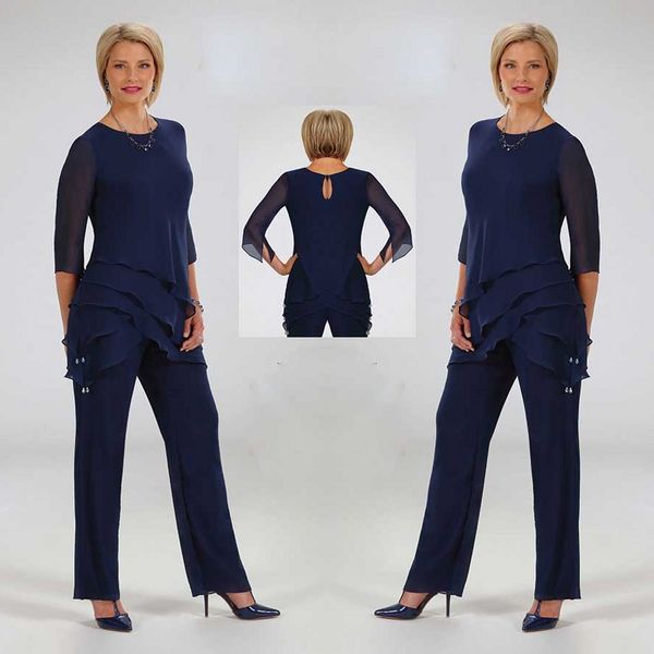 dark navy mother of the bride pant suit 2 piece chiffon for beach wedding dress mother's gowns long sleeves mothers formal gown, Black;red
dark navy mother of the bride pant suit 2 piece chiffon for beach wedding dress mother's gowns long sleeves mothers formal gown, Black;red