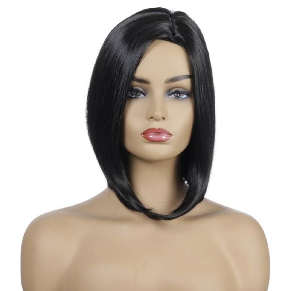 2020 new amazon wig european and american fashion women's hair sets short straight hair high temperature silk headgear, Black
2020 new amazon wig european and american fashion women's hair sets short straight hair high temperature silk headgear, Black