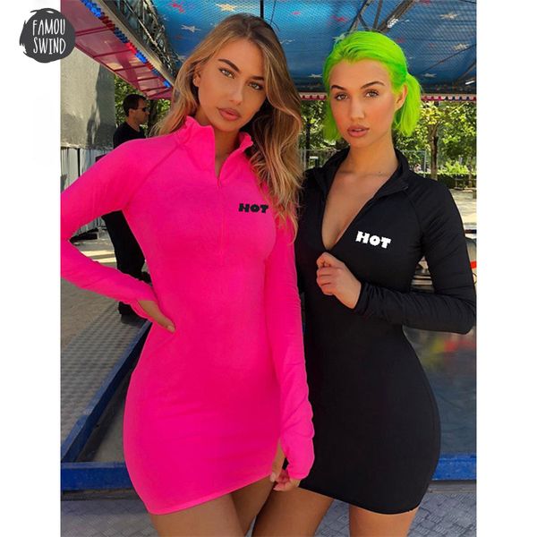 2019 autumn mini dresses zipper long sleeve bodycon streetwear casual dress solid letter print black pink c70 aa56, Black;gray
2019 autumn mini dresses zipper long sleeve bodycon streetwear casual dress solid letter print black pink c70 aa56, Black;gray