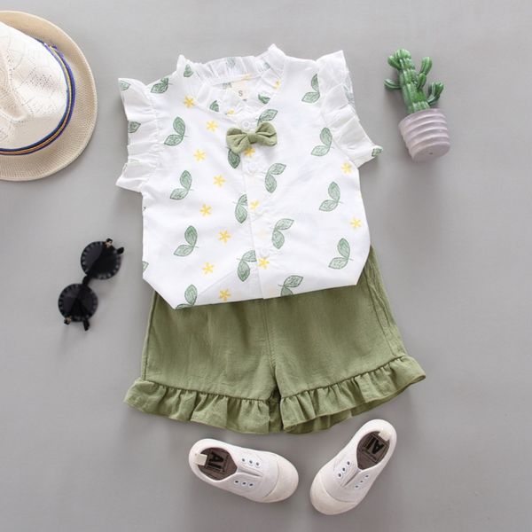 new baby girl clothes sets 2pcs summer leaf printing children t-shirt+solid shorts kids clothes fashion 6m-4t, White
new baby girl clothes sets 2pcs summer leaf printing children t-shirt+solid shorts kids clothes fashion 6m-4t, White