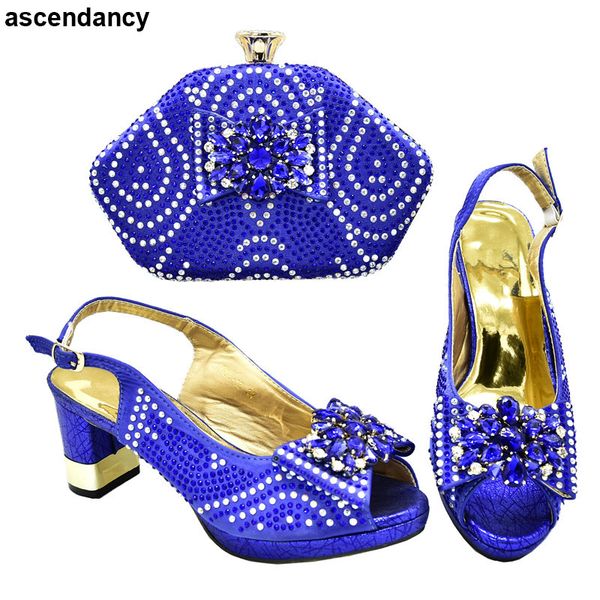 latest fashion nigerian women matching african sandals and bag set decorated with rhinestone italian ladies blue party shoes, Black
latest fashion nigerian women matching african sandals and bag set decorated with rhinestone italian ladies blue party shoes, Black