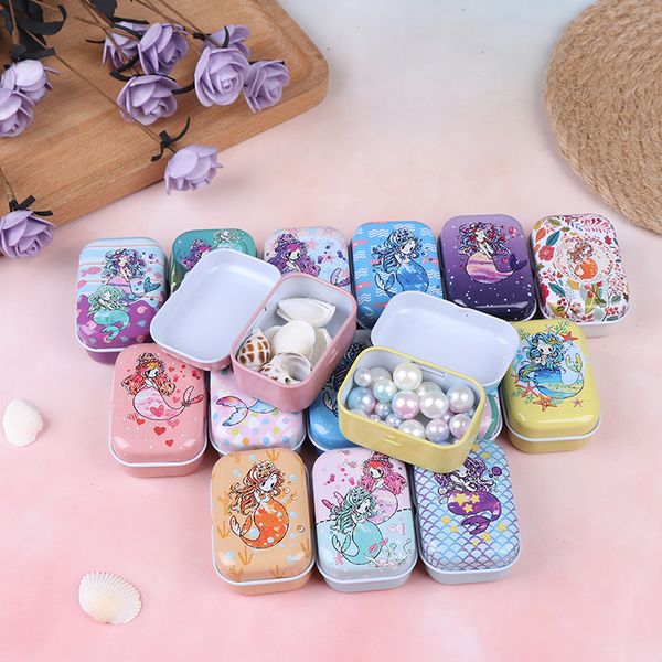1pc cartoon mermaid tin box holiday pattern small jewelry needle storage boxes house decoration collectables display
1pc cartoon mermaid tin box holiday pattern small jewelry needle storage boxes house decoration collectables display
