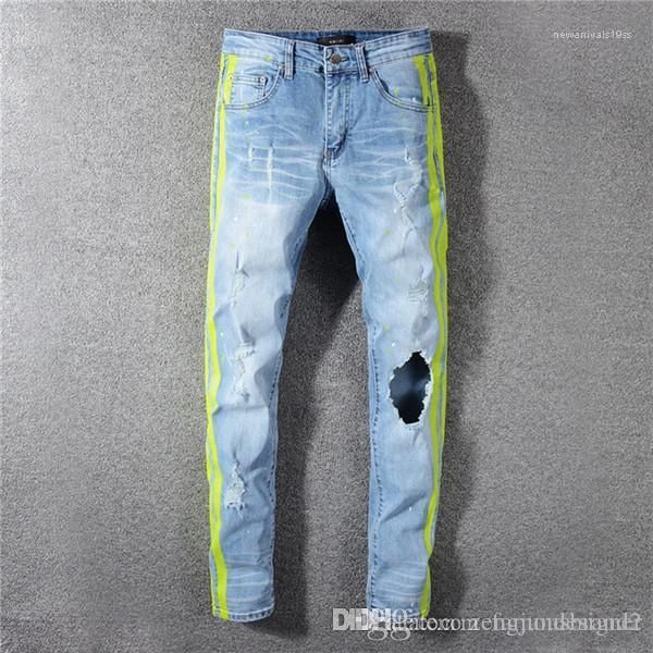 designer hole jeans hip hop style homme clothing solid color straight pants fashion casual apparel mens fashion summer, Blue
designer hole jeans hip hop style homme clothing solid color straight pants fashion casual apparel mens fashion summer, Blue