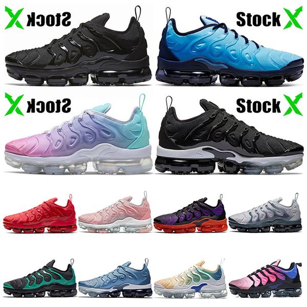 2020 stock x vapors tn plus light current blue triple black anthracite men cushion running shoes women designer sport sneakers 36-47
2020 stock x vapors tn plus light current blue triple black anthracite men cushion running shoes women designer sport sneakers 36-47
