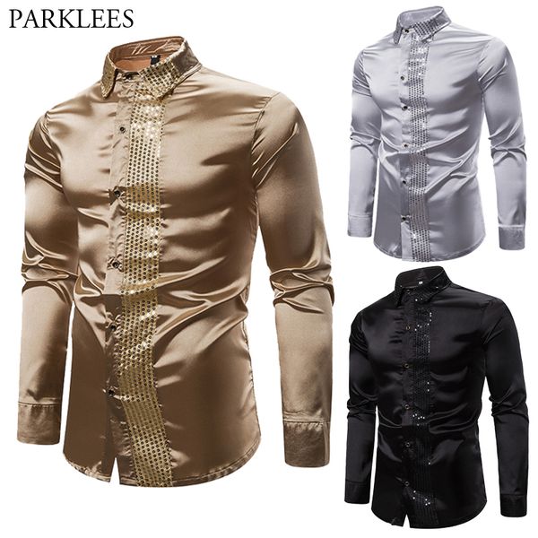 silk mens shirt smooth satin men dress shirts shiny sequin splice men tuxedo shirt casual slim fit long sleeve wedding homme, White;black
silk mens shirt smooth satin men dress shirts shiny sequin splice men tuxedo shirt casual slim fit long sleeve wedding homme, White;black