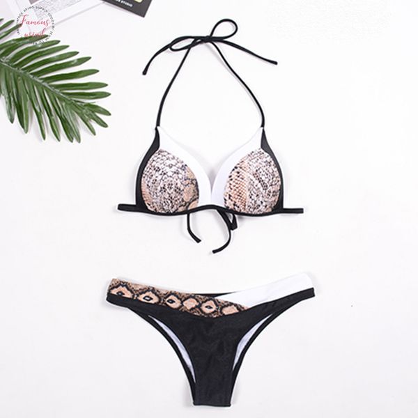 2019 snake printed women bikini set push up patchwork bandeau swimsuit female swimwear bandage strappy polyester biquini beachwear, White;black
2019 snake printed women bikini set push up patchwork bandeau swimsuit female swimwear bandage strappy polyester biquini beachwear, White;black