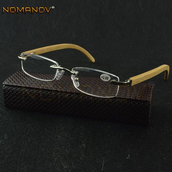 natural bamboo wood temples frame anti-fatigue resin rimless reading glasses +0.75 +1 +1.25 +1.5 +1.75 +2 to +4, White;black
natural bamboo wood temples frame anti-fatigue resin rimless reading glasses +0.75 +1 +1.25 +1.5 +1.75 +2 to +4, White;black