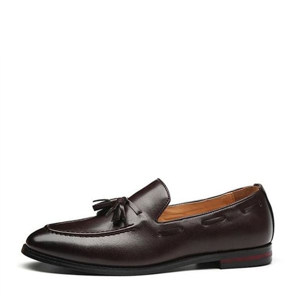 british style men dress shoes slip-on loafers casual leather shoes spring autumn fashion tassel business shoes male flats, Black
british style men dress shoes slip-on loafers casual leather shoes spring autumn fashion tassel business shoes male flats, Black