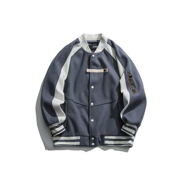 winter trend street woolen color matching baseball collar cotton coat ins casual wild shirt male, White;black
winter trend street woolen color matching baseball collar cotton coat ins casual wild shirt male, White;black