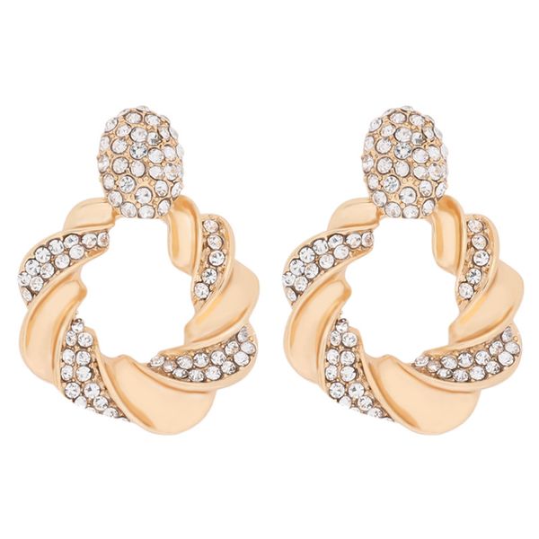 big vintage earrings for women round gold rhinestone statement earring 2020 earing hanging crystal fashion jewelry, Silver
big vintage earrings for women round gold rhinestone statement earring 2020 earing hanging crystal fashion jewelry, Silver