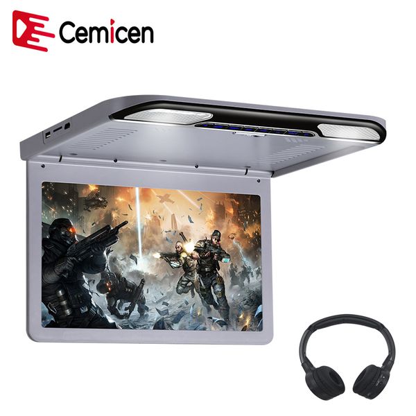 cemicen 13.3 inch ultra thin car roof mounted display monitor mp5 player 1920x1080 flip down screen hd video usb/sd/hdmi/ir/fm
cemicen 13.3 inch ultra thin car roof mounted display monitor mp5 player 1920x1080 flip down screen hd video usb/sd/hdmi/ir/fm
