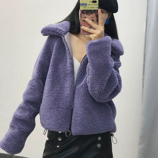 women warm jacket autumn 2019 new fashion casual fall coat modern lady sherpa outwear, Black;brown
women warm jacket autumn 2019 new fashion casual fall coat modern lady sherpa outwear, Black;brown
