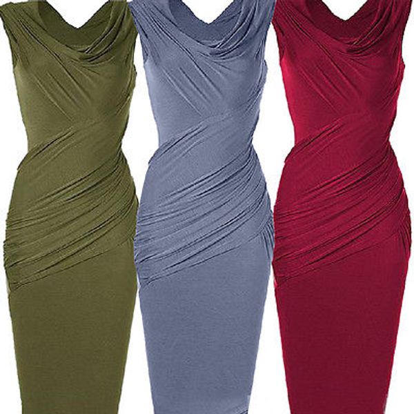 2016 new women dress summer sleeveless draped party dress slim bodycon lady vestidos dresses, Black;gray
2016 new women dress summer sleeveless draped party dress slim bodycon lady vestidos dresses, Black;gray