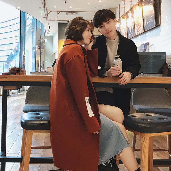 2019 autumn and winter new youth popular couple woolen coat fashion casual solid color long trench coat black / caramel s-2xl
2019 autumn and winter new youth popular couple woolen coat fashion casual solid color long trench coat black / caramel s-2xl