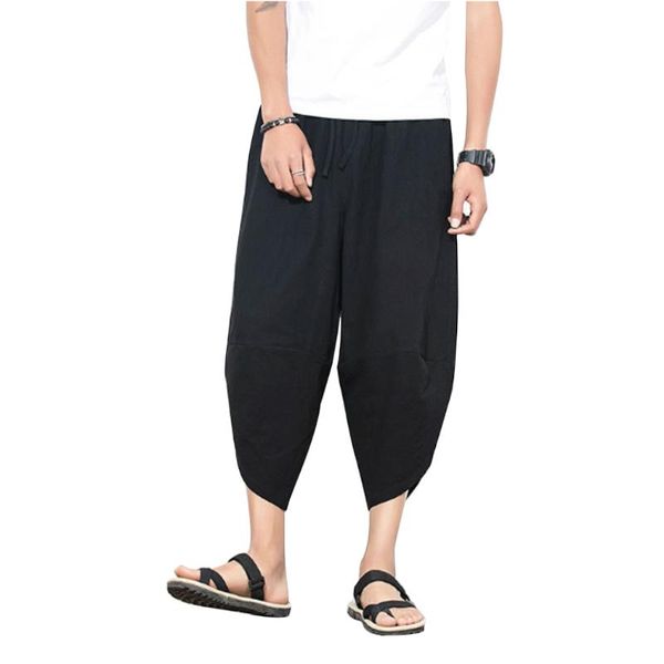 fashion low rise lantern harem pants men hiphop jogger trousers casual calf-length pants with pockets plus size loose streetwear, Black
fashion low rise lantern harem pants men hiphop jogger trousers casual calf-length pants with pockets plus size loose streetwear, Black