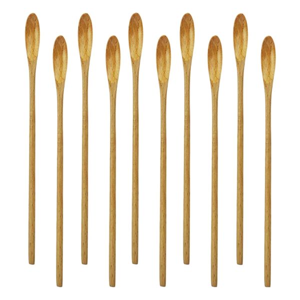 bar spoon, cocktail spoon, swizzle sticks for drinks, 7.96 inch 10 pieces natural wood long handle drink spoons cocktail stirrer
bar spoon, cocktail spoon, swizzle sticks for drinks, 7.96 inch 10 pieces natural wood long handle drink spoons cocktail stirrer