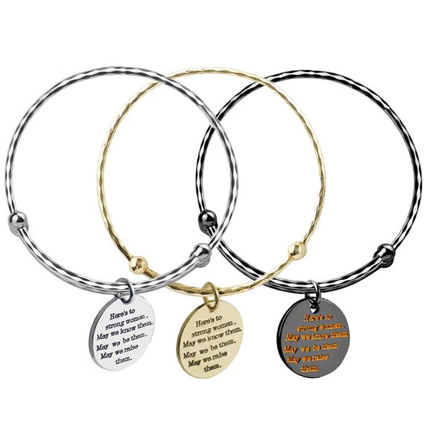 2019 engraved letters in english bracelet adjustable 3 color size bangle fashion women's motivational fitness bracelet, Black
2019 engraved letters in english bracelet adjustable 3 color size bangle fashion women's motivational fitness bracelet, Black