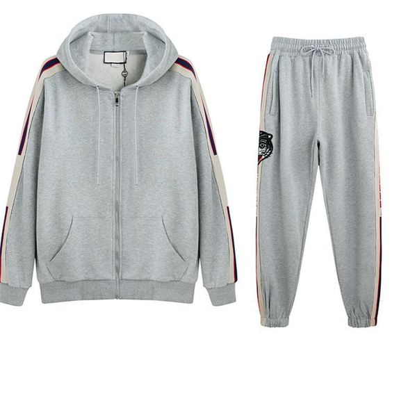 designer man sports tracksuit autumn winter two pieces fashion sportwears street style long sleeve and long pants brand letters clothes, Gray
designer man sports tracksuit autumn winter two pieces fashion sportwears street style long sleeve and long pants brand letters clothes, Gray