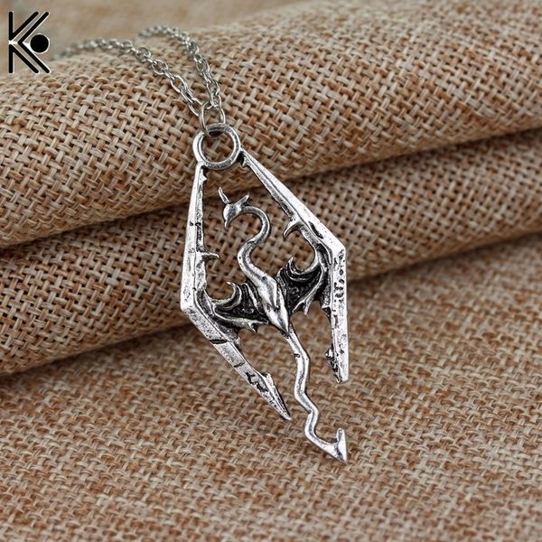 vintage elder scrolls skyrim dragon pendant necklace fashion pterosaur necklaces summer fine men jewelry necklace for men, Silver
vintage elder scrolls skyrim dragon pendant necklace fashion pterosaur necklaces summer fine men jewelry necklace for men, Silver