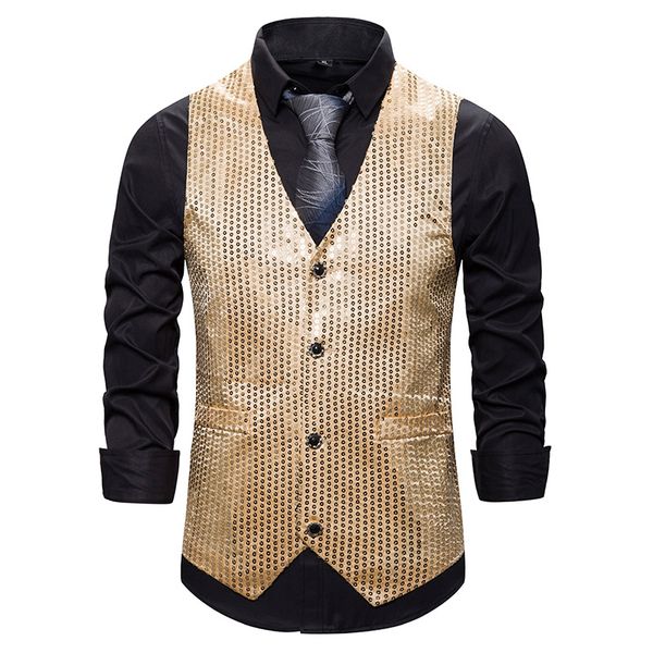 mens shiny gold sequins suit vest dj club party dress vest waistcoat men wedding groom prom tuxedo vests male chaleco hombre xxl, Black;white
mens shiny gold sequins suit vest dj club party dress vest waistcoat men wedding groom prom tuxedo vests male chaleco hombre xxl, Black;white
