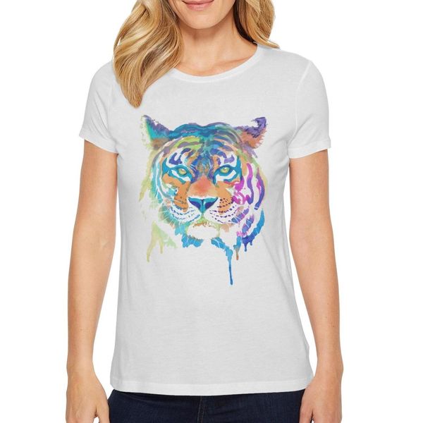 ladies colorful tiger art gifts rainbow fashion t-shirt design sports cotton shirt slim short-sleeved tigers black white open mouth paws
ladies colorful tiger art gifts rainbow fashion t-shirt design sports cotton shirt slim short-sleeved tigers black white open mouth paws