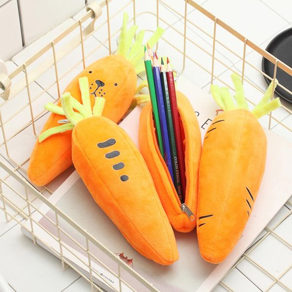 novely carrot plush school pencil case cute fruit pen bag storage pouch stationery material office school supplies
novely carrot plush school pencil case cute fruit pen bag storage pouch stationery material office school supplies