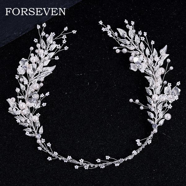 new silver leaf pearl headband tiara for bridal hair accessories wedding hair band crystal pearl tiaras and brides headpieces, Golden;white
new silver leaf pearl headband tiara for bridal hair accessories wedding hair band crystal pearl tiaras and brides headpieces, Golden;white