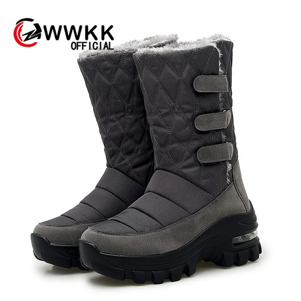 wwkk winter women snow boots women warm push ankle boots female high wedge sneakers waterproof rubber hiking shoes, Black
wwkk winter women snow boots women warm push ankle boots female high wedge sneakers waterproof rubber hiking shoes, Black