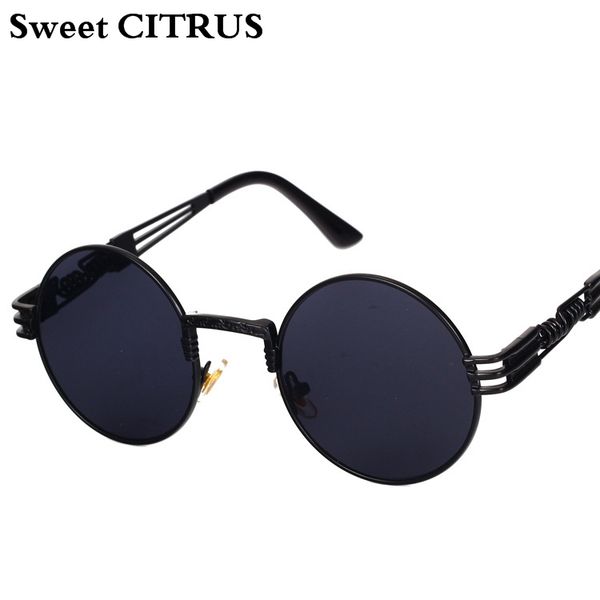 sweet citrus gothic steampunk sunglasses men women metal round clear shades hip hop punk glasses for man brand vintage goggles, White;black
sweet citrus gothic steampunk sunglasses men women metal round clear shades hip hop punk glasses for man brand vintage goggles, White;black
