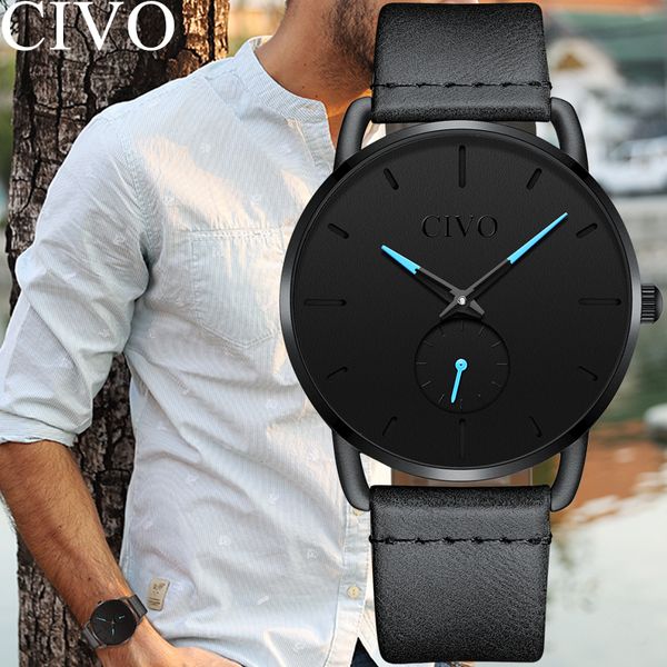 civo unique design mens watches waterproof quartz wristwatch men leather sport casual watch men horloges mannen analogue clock, Slivery;brown
civo unique design mens watches waterproof quartz wristwatch men leather sport casual watch men horloges mannen analogue clock, Slivery;brown