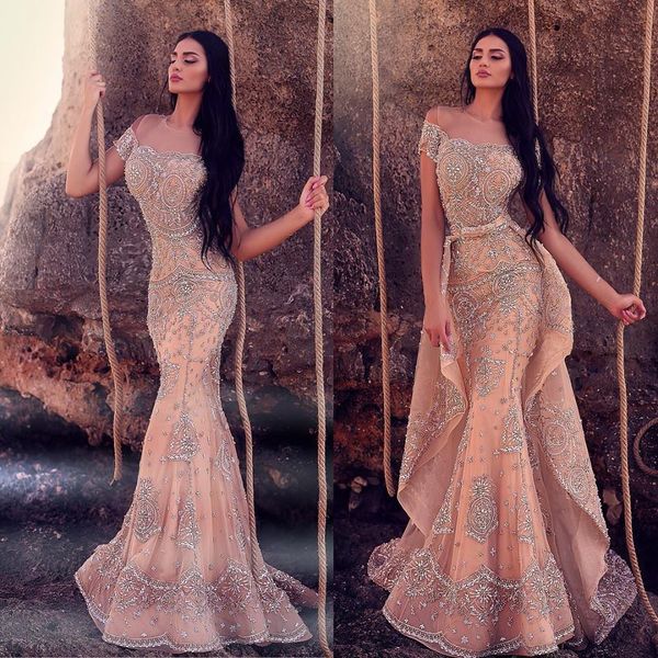 2019 arabic evening dresses with detachable skirt sheer jewel neck lace appliqued beads mermaid prom dress sweep train formal party gowns, Black;red
2019 arabic evening dresses with detachable skirt sheer jewel neck lace appliqued beads mermaid prom dress sweep train formal party gowns, Black;red
