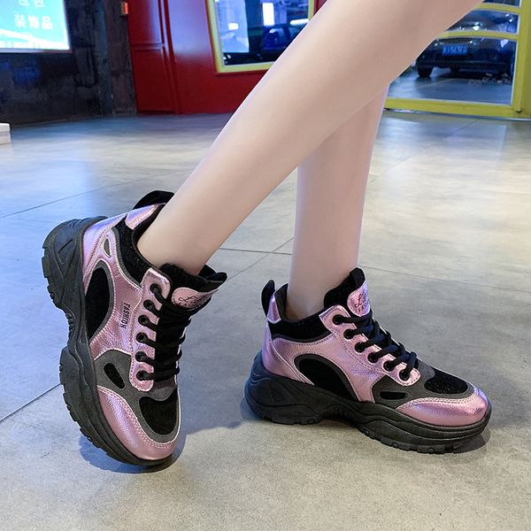 height increasing 5cm women running shoes pu platform comfortable sports shoes women fashion outdoor athletic sneakers female
height increasing 5cm women running shoes pu platform comfortable sports shoes women fashion outdoor athletic sneakers female