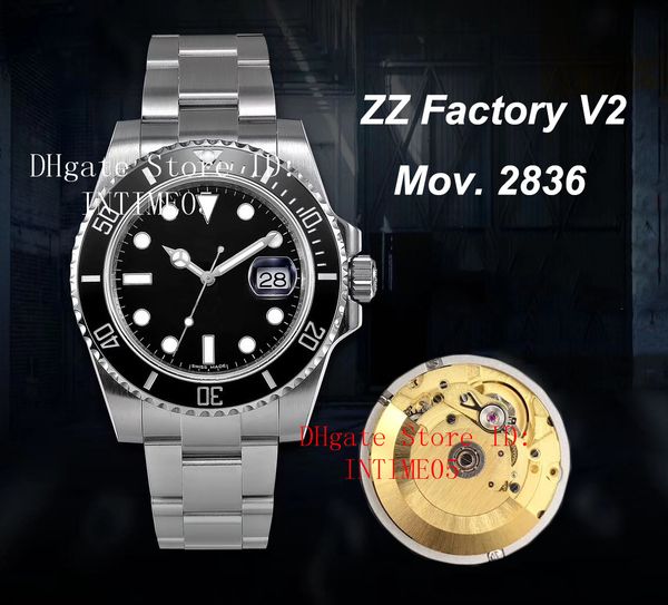 zzf factory v2 904l steel waterproof watch 40mm black ceramic bezel 116610 cal.3135 eta 2836 movement automatic mens watches, Slivery;brown
zzf factory v2 904l steel waterproof watch 40mm black ceramic bezel 116610 cal.3135 eta 2836 movement automatic mens watches, Slivery;brown