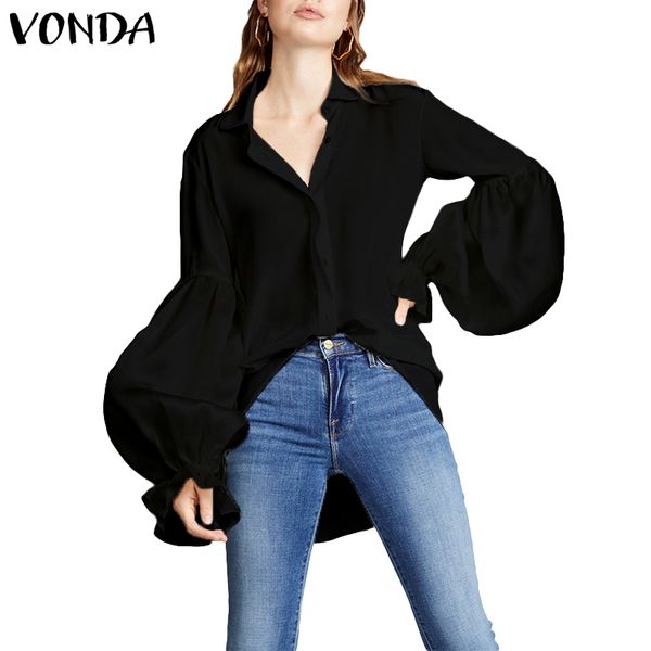 vintage elegant casual plus v neck blouse vonda women blusas party 5xl 2019 summer autumn shirts lantern sleeve beach tunic, White
vintage elegant casual plus v neck blouse vonda women blusas party 5xl 2019 summer autumn shirts lantern sleeve beach tunic, White