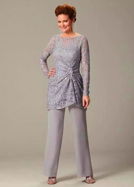 silvery gray lace mother of the bride suits long sleeves women formal evening dresses sequined crystals wedding guest dresses dh4037, Black;red
silvery gray lace mother of the bride suits long sleeves women formal evening dresses sequined crystals wedding guest dresses dh4037, Black;red