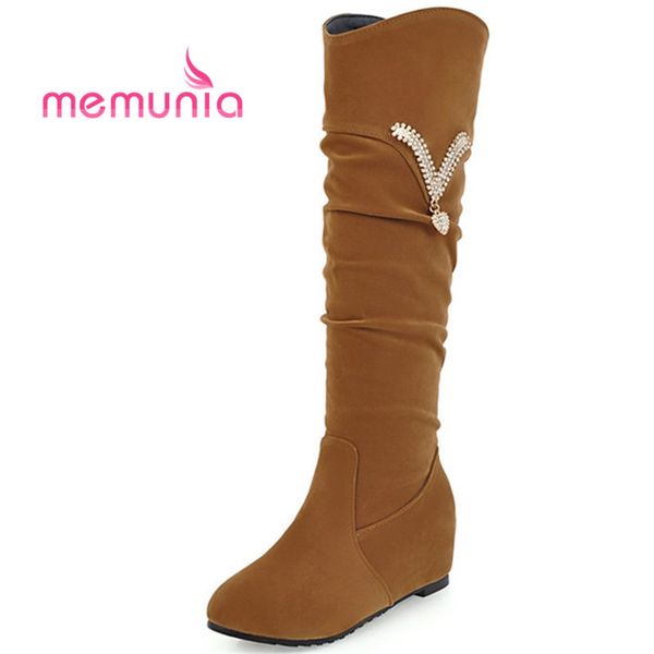 memunia pius size 34-43 winter boots female simple metal decoration fashion boots elegant crystal new 2018 mid calf, Black
memunia pius size 34-43 winter boots female simple metal decoration fashion boots elegant crystal new 2018 mid calf, Black