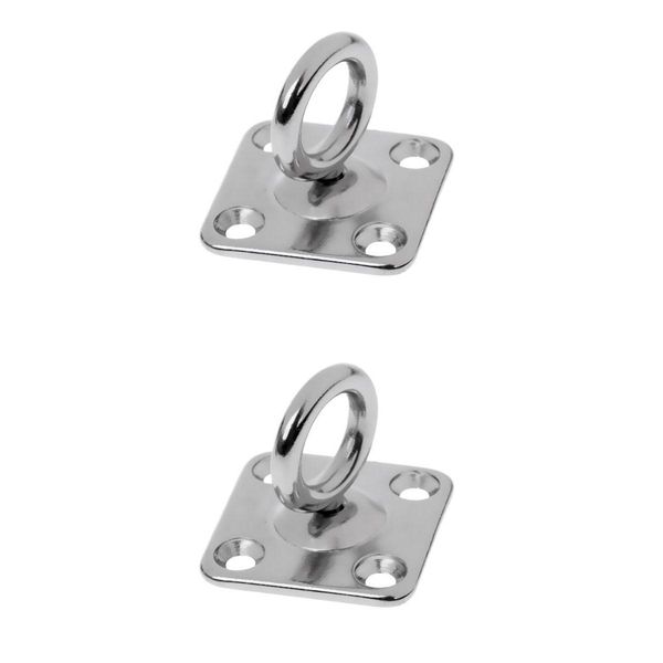 2 pieces stainless steel swivel square pad eye plate boat rigging 5mm(1.3inch)/6mm(1.5inch
2 pieces stainless steel swivel square pad eye plate boat rigging 5mm(1.3inch)/6mm(1.5inch