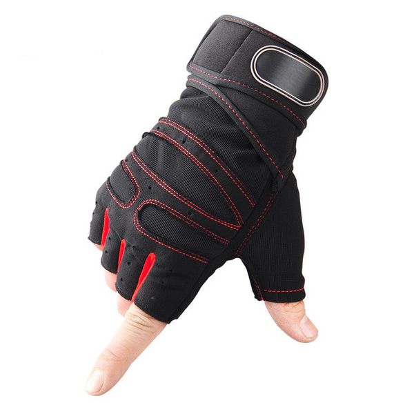 four half finger fitness gloves for men and women equipment training sports wristbands summer thin section slip wear, Black
four half finger fitness gloves for men and women equipment training sports wristbands summer thin section slip wear, Black