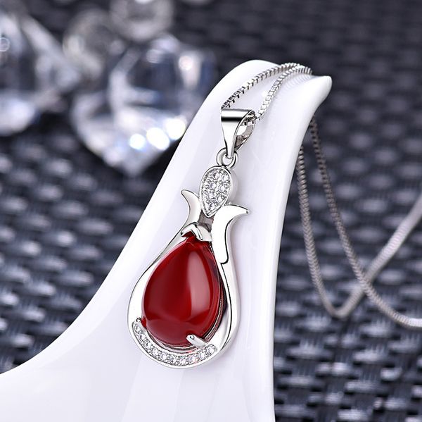 flower bud water drop rhinestone pendant necklace women natural stone necklaces stainless vintage female wedding bijoux gift, Silver
flower bud water drop rhinestone pendant necklace women natural stone necklaces stainless vintage female wedding bijoux gift, Silver
