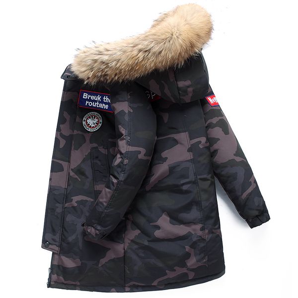 new style men's down parkas designer hooded winter coats classic luxury long sleeve camouflag outerwear windbreakers with furs 013, Black
new style men's down parkas designer hooded winter coats classic luxury long sleeve camouflag outerwear windbreakers with furs 013, Black