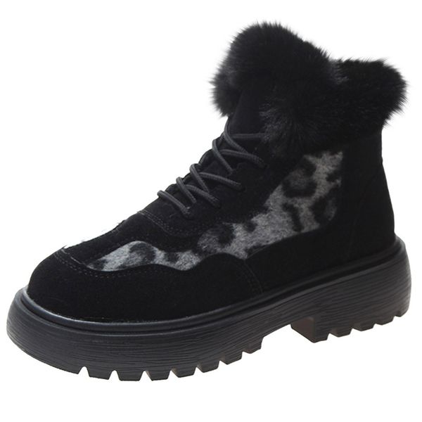 sagace shoes winter women boots shoes snow round toe boots leopard short-plush fretwork heel ankle for women, Black
sagace shoes winter women boots shoes snow round toe boots leopard short-plush fretwork heel ankle for women, Black