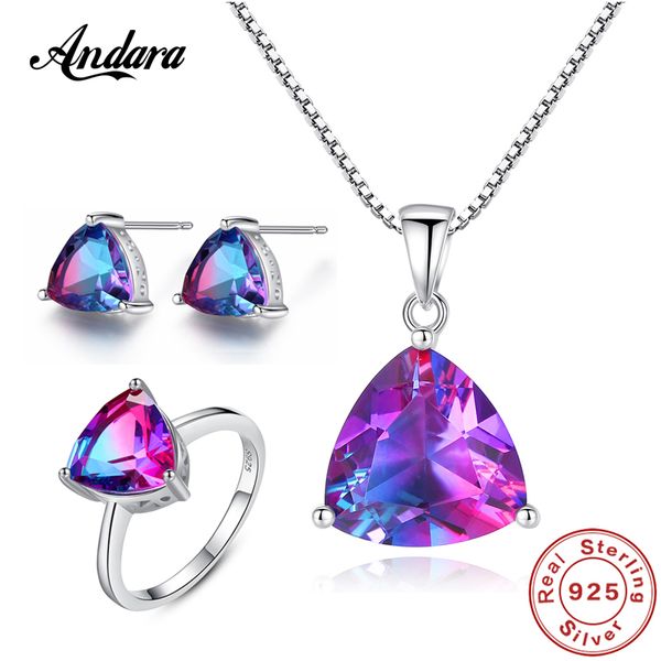 jewelry set 100% 925 sterling silver elegant heart rainbow stone necklace earrings rings set woman jewelry
jewelry set 100% 925 sterling silver elegant heart rainbow stone necklace earrings rings set woman jewelry