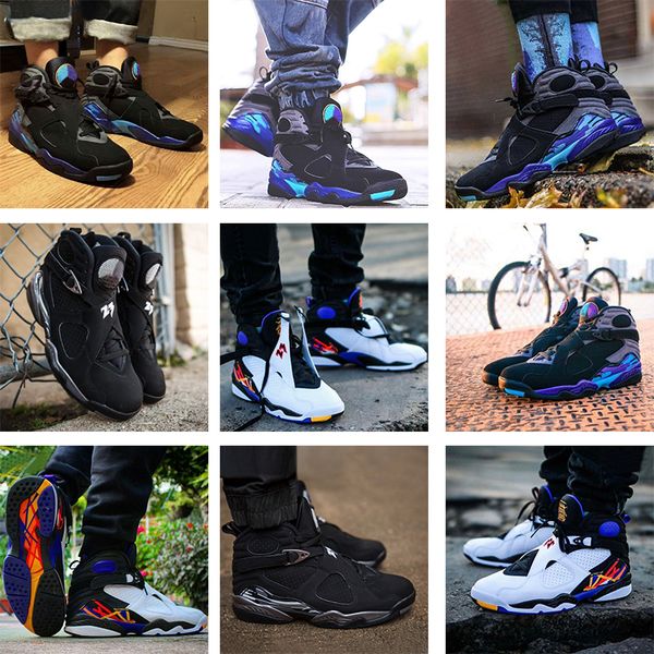new 8 8s men basketball shoes valentines day aqua white black chrome countdown pack 3 peat viii mens trainers sports sneaker size 7-13
new 8 8s men basketball shoes valentines day aqua white black chrome countdown pack 3 peat viii mens trainers sports sneaker size 7-13