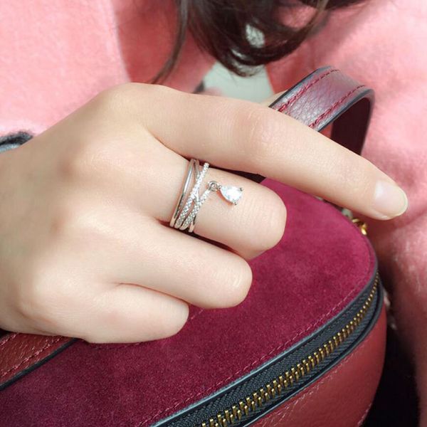 kofsac new 925 sterling silver ring for women wedding fashion jewelry shiny double layered water droplets ring engagement gift, Slivery;golden
kofsac new 925 sterling silver ring for women wedding fashion jewelry shiny double layered water droplets ring engagement gift, Slivery;golden