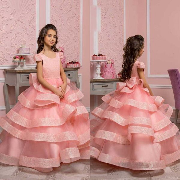 pink tiered skirts flower girl dresses short sleeve jewel neck little girl wedding dresses sequined communion pageant dresses gowns, White;blue
pink tiered skirts flower girl dresses short sleeve jewel neck little girl wedding dresses sequined communion pageant dresses gowns, White;blue