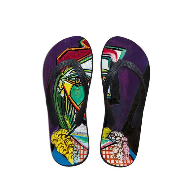 summer beach flip flops women slippers sandals painting art print lady flats shoes designer pablo picasso artist master piece, Black
summer beach flip flops women slippers sandals painting art print lady flats shoes designer pablo picasso artist master piece, Black