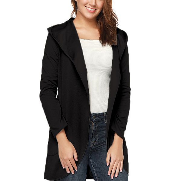 women winter coat hooded cardigan woolen overcoat pockets long sleeves female wrap js25, Tan;black
women winter coat hooded cardigan woolen overcoat pockets long sleeves female wrap js25, Tan;black