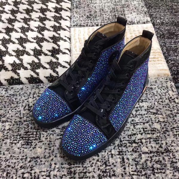 new name designer man woman casual shoes fashion good quality red bottom shoes party wedding outdoors sneakers with box, Black
new name designer man woman casual shoes fashion good quality red bottom shoes party wedding outdoors sneakers with box, Black