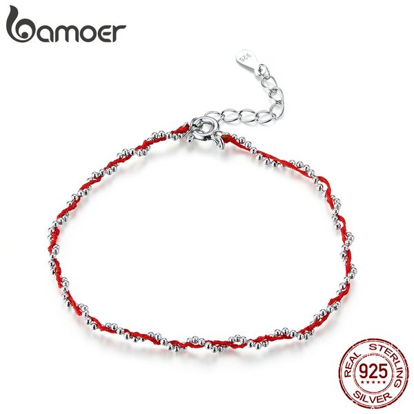 bamoer black and red rope bracelet with 925 sterling silver beads chain bracelets for women 2020 new year gift friendship scb173, Golden;silver
bamoer black and red rope bracelet with 925 sterling silver beads chain bracelets for women 2020 new year gift friendship scb173, Golden;silver