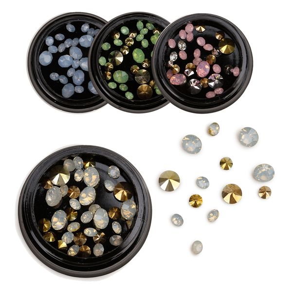 1 box jelly crystal rhinestones nail art decorations golden base sparkly stones mixed shaped gems diamonds manicure accessories, Silver;gold
1 box jelly crystal rhinestones nail art decorations golden base sparkly stones mixed shaped gems diamonds manicure accessories, Silver;gold